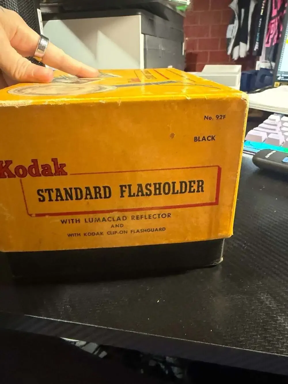 Vintage Kodak Standard Flasholder No. 92F with Lumaclad Reflector and Original B